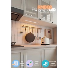 Onerous 50 cm Amber LED Bar, Adaptörlü, Tezgah Altı Aydınlatma