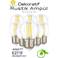 Onerous 4W E27 Günışığı Rustik LED Ampul