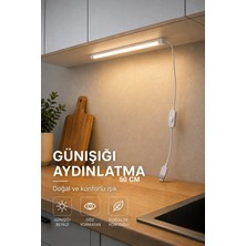 Onerous 50 cm 5V Günışığı LED Bar, Anahtarlı, Usb, Yapışkanlı, Tezgah Altı Aydınlatma