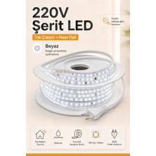 Onerous 7 M 220V Beyaz LED Şerit, Fişli, Yapışkanlı