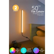 Onerous 2 Adet 16 Renk Mini LED Işık, Uzaktan Kumandalı, 4 Farklı Mod