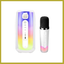 Bezos Pluse 7 Mikrofonlu Rgb Kablosuz Hoparlör - Beyaz Bcks