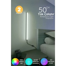 Onerous 2 Adet 16 Renk Mini LED Işık, Uzaktan Kumandalı, 4 Farklı Mod