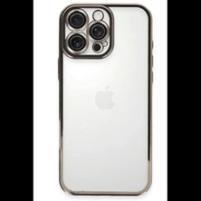 Apple iPhone 16 Pro Kılıf Razer Lensli Silikon - Titanyum Gri
