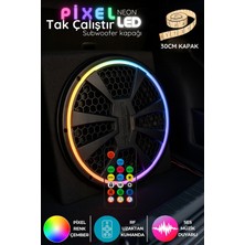 Onerous 30 cm Rgb LED Hoparlör Kapağı, Müzik Kontrollü, Uzaktan Kumandalı