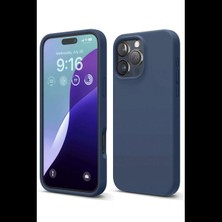 Apple iPhone 16 Pro Kılıf First Silikon - Lacivert