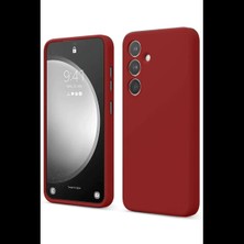 Samsung Galaxy S24 Fe Kılıf First Silikon - Kırmızı