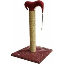Urfakent Ince Kedi Tırmalama Tahtası 50 cm Bordo