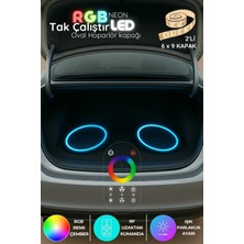Onerous 2 Adet 6x9 Rgb LED Hoparlör Kapağı, Uzaktan Kumandalı