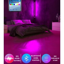 Onerous 256-RENK Bluetooth Rgb LED Abajur / Aplik, Kumandasız Akıllı Işık