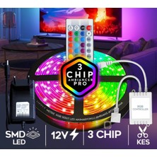 Onerous 3 M Rgb LED Şerit, 16 Renk