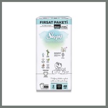 Bezos Bio Natural Bebek Bezi Fırsat Paketi 2 Beden 3-6 kg 48 Adet Mmbz