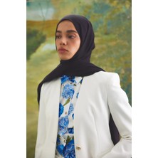 Emproyal Native Bordürlü Naia Şal - Lacivert