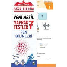 TeknoKapsül Damla Yayınevi Akıllı Damla Fen Bilgisi Yeni Nesil Yaprak Testler - 7. Sınıf