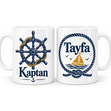 Bezos Kaptan ve Tayfa 2'li Porselen Kupa Seti - Model 499 Bzss