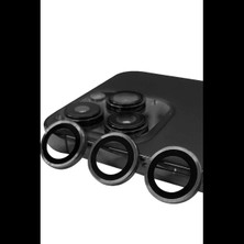 Apple iPhone 15 Pro Raze Metal Kamera Lens - Titan Gri