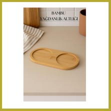 Bezos Bambu Yağdanlık Altlığı Çift Yuvalı 9X19 cm Bcks