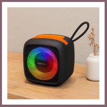 Bezos Kablosuz Taşınabilir Bluetooth Hoparlör (Işıklı, Usb/tf, 1200MAH) Bzss