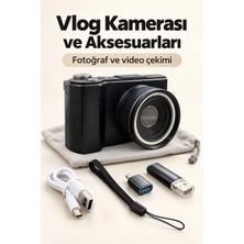 Mey İthalat Mey Ithalat® Otomatik Odaklamalı Dijital Fotoğraf Makinesi 4K Video ve Fotoğraf Çekimi