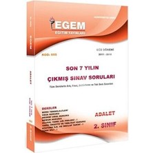 TeknoKapsül 2. Sınıf 3. Yarıyıl Adalet Çıkmış Sınav Soruları Kod 605