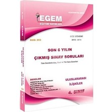 TeknoKapsül 4. Sınıf 7. Yarıyıl Uluslararası Ilişkiler Son 6 Yılın Çıkmış Sınav Soruları Kod 803
