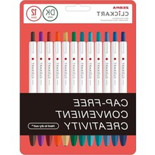 Die Grup Zebra Clıckart Market Pen Dk 12 Lı Set