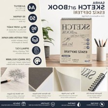 Odea A4 Boyutunda 50 Yapraklı Eskiz Defteri - 90 gr Ivory Kağıt Kalitesi