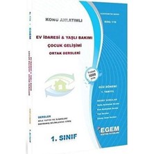 TeknoKapsül 1. Sınıf 1. Yarıyıl Ev Idaresi ve Yaşlı Bakımı Çocuk Gelişimi Ortak Dersleri Konu Anlatımlı - Kod 119