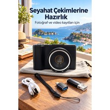 Karg Najmaddin Katlanabilir Ekranlı 4K Vlog Kamerası Otomatik Odaklamalı Dijital Fotoğraf Makine
