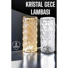 Tr Gece Lambası Kristal Lamba Dokunmatik Şarjlı Hediyelik