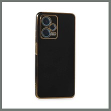 Bezos Redmi Note 12 Pro Plus Uyumlu Kılıf Volet Silikon - Siyah Mmbz
