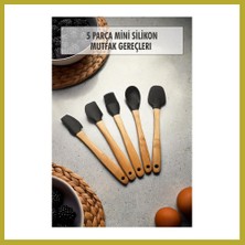 Bezos 5 Parça Bambu Saplı Mini Supatula Seti Bcks