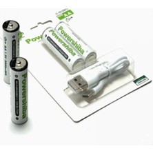 Marsilyan™- Şarj Edilebilir Pil Type-C Şarjlı Li-Ion Lityum Kalem Pil 2800MAH/1.5V/AA Şarjlı Pil