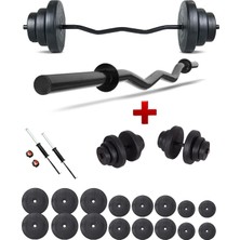 Tr Spor Z Bar Dambıl Seti ve Fitness Ağırlık Seti 105 kg