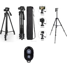 Xml Bayiciniz Tr Bluetooth Kumandalı Uzaktan Çekim Profesyonel Kamera Tripod 140 cm Telefon Tutucu Tripot Büyü