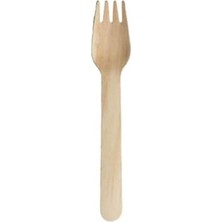 Myg Plus Ekolojik Ahşap Çatal, 16 cm Boyutunda, 50'li Paket ile Doğa Dostu Seçenek