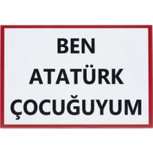 Ça-pa Concept Ben Atatürk Çocuğuyum Yazılı El Pankartı(12'li),Cumhuriyet Bayramı Kutlamaları