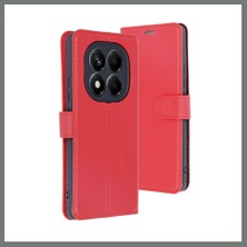 Bezos Redmi Note 14 Pro 5g Uyumlu Kılıf Trend S Plus Kapaklı Kılıf - Kırmızı Mmbz