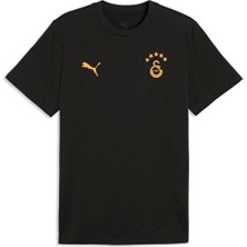 GS Unisex Tişört Siyah Turuncu Taraftar Kısa Kollu Yazlık Pamuklu Tişört 78680607