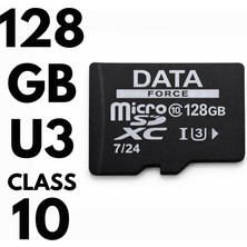Vira Dataforce 128GB U3/CL10 7/24 Surveıllance 100/50MBS  Hafıza Kartı