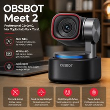 Obsbot 4K Aı Ptz Webcam "üç Mikrofonla Sesinizi Öne Çıkarın"