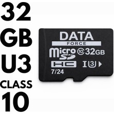 Vira Dataforce 32GB U3/CL10 7/24 Surveıllance 100/50MBS  Hafıza Kartı