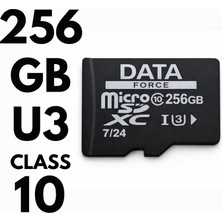 Vira Dataforce 256GB U3/CL10 7/24 Surveıllance 100/50MBS  Hafıza Kartı