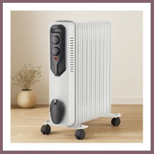 Bezos 11 Dilimli Yağlı Radyatör Isıtıcı 2500W Ayarlı Termostat Bzss