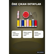 Eco Lounge Çantalı Dikiş Seti Iplik Mezura Tekstil Makası Iğne ve Yüzük Tamir Kiti BX-316943