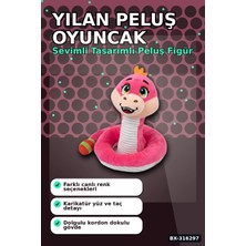 Eco Lounge Yılan Peluş Oyuncak 32 cm Sevimli Figür Çocuklar Için Yumuşak Hediyelik BX-316297