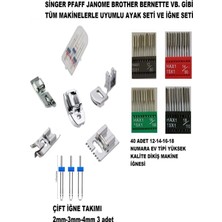 Happy Trend Singer Pfaff Zetina 40 Adet Iğne Seti ve 5 Adet Ayak Çift Iğne Seti