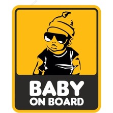 Happy Trend Baby On Board Arabada Bebek Var Sticker 14CM