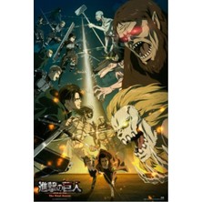Happy Trend Erik Attack On Titan - Paradis Vs Marley Posteri - 91 x 61,5 cm - Rulo Halinde Gönderim - Havalı Poster - Sanat Posteri - Poster ve Baskılar - Duvar Posteri