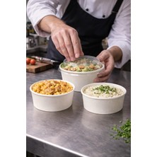 Happy Trend Adetbeyaz Karton Salata Kasesi Kapaklı 550CC